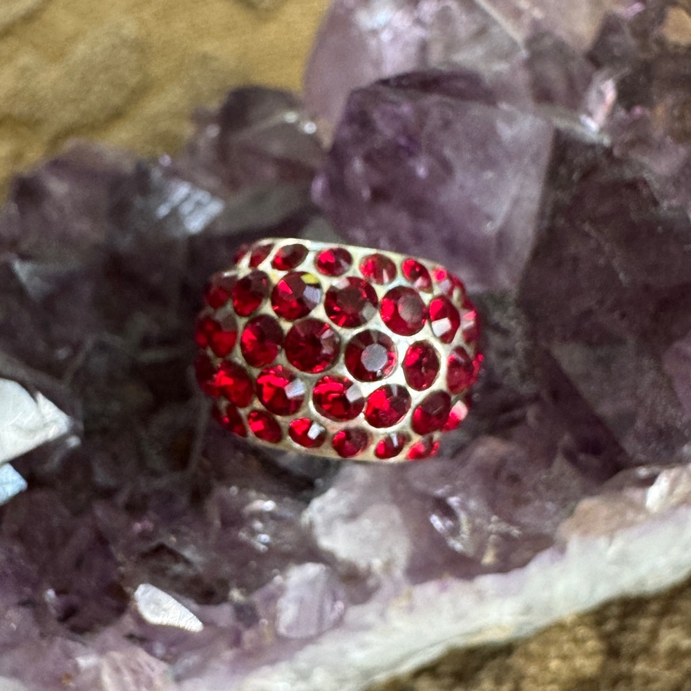 Brighton Diva Red Crystal charm bead